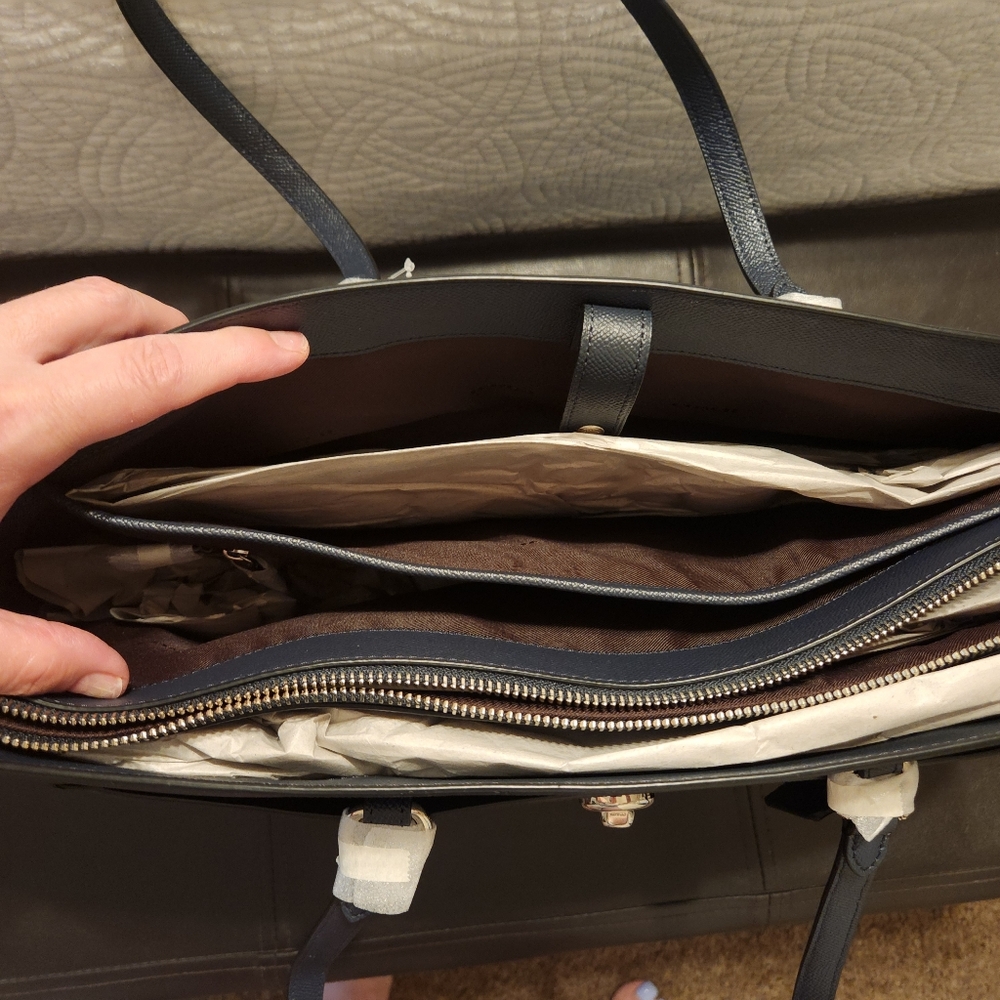 Coach Black Leather Laptop Bag - Picture 4 of 4